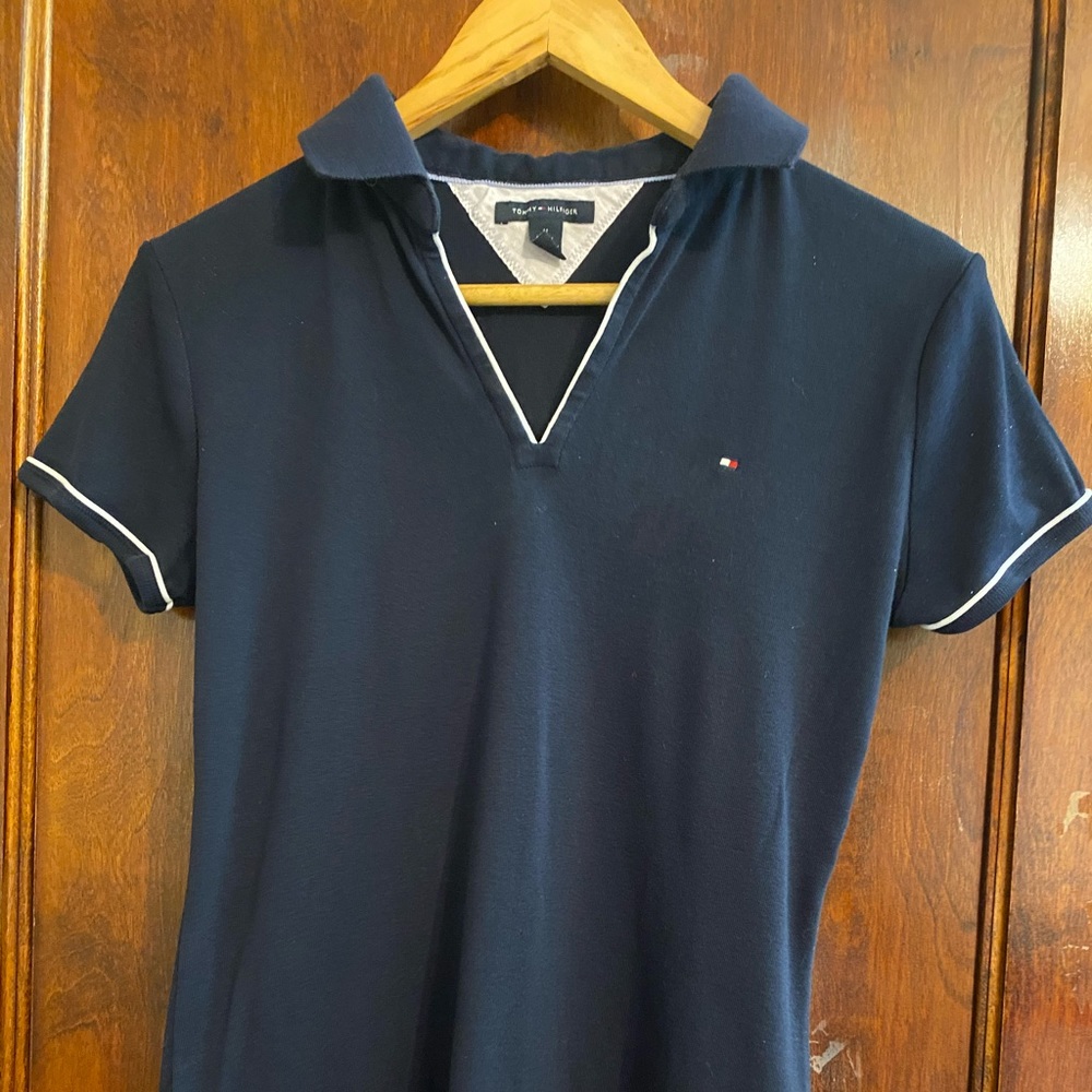 Tommy Hilfiger Long Polo Navy Blue Dress